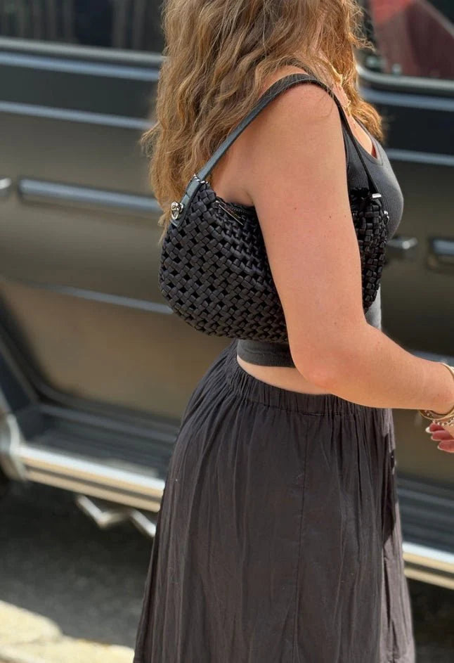 Bordon Small Hand-knotted Tote -Black