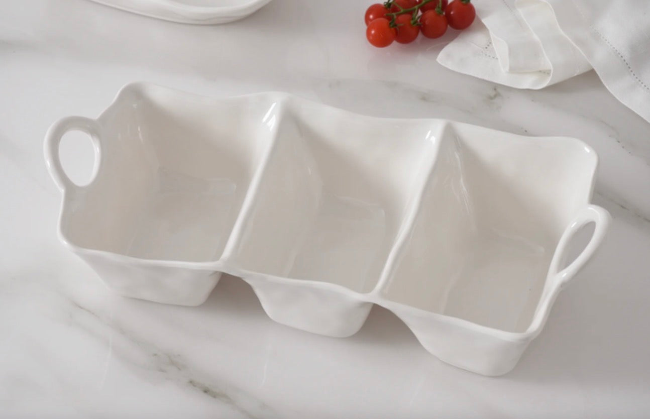 Pampa Bay ivy Melamine 3-section deep server
