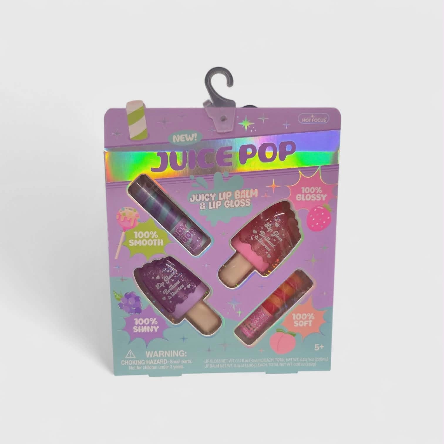 Juice pop lip balm and lip gloss set