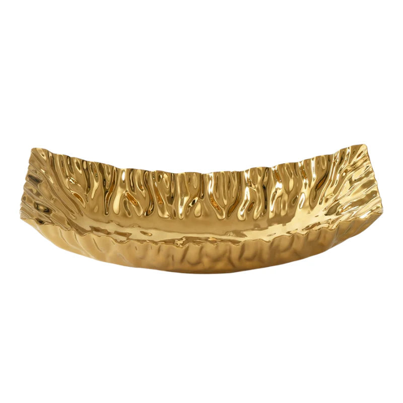 Mascali Gold Rectangular Centerpiece