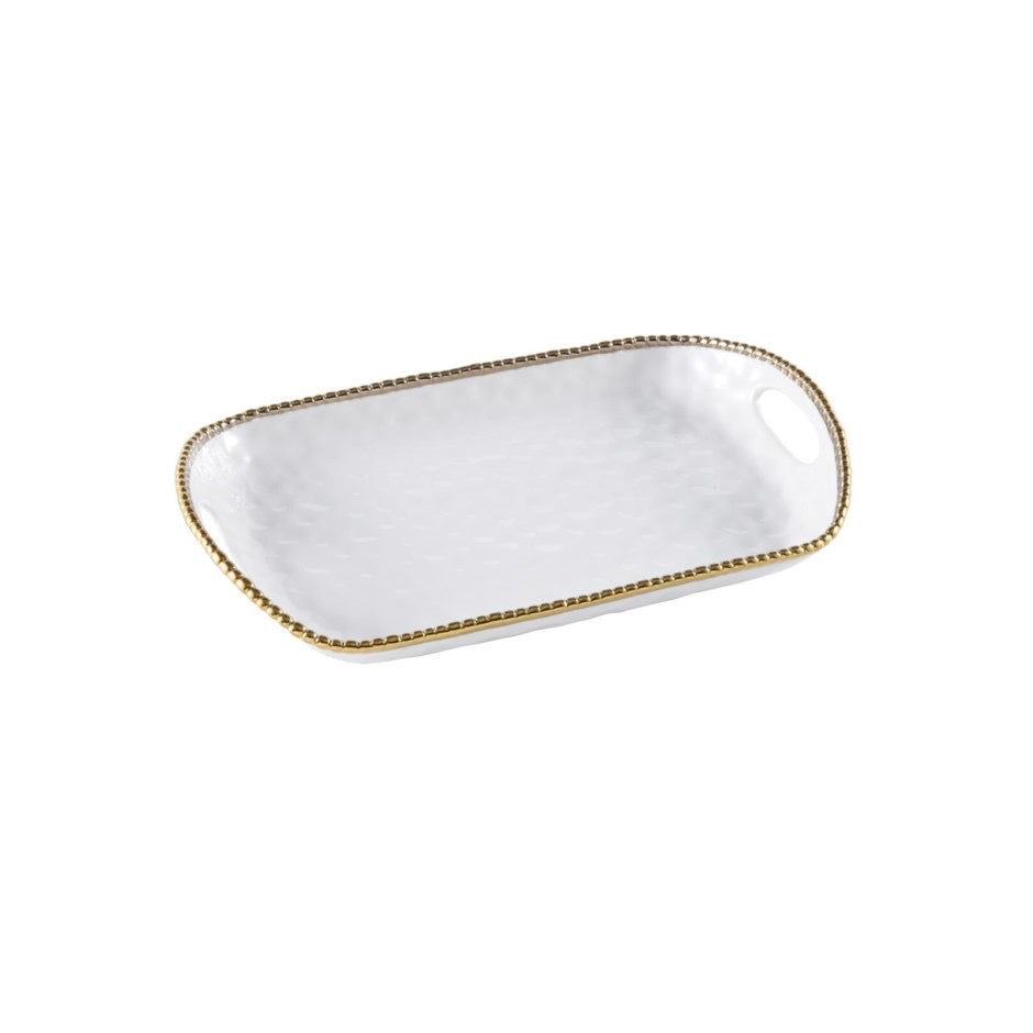 Pampa Bay - Golden Salerno Rectangular Tray w/Handles