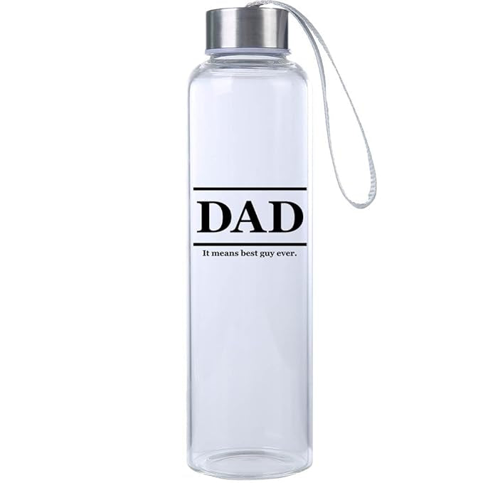 Glass Waterbottle - Best Dad