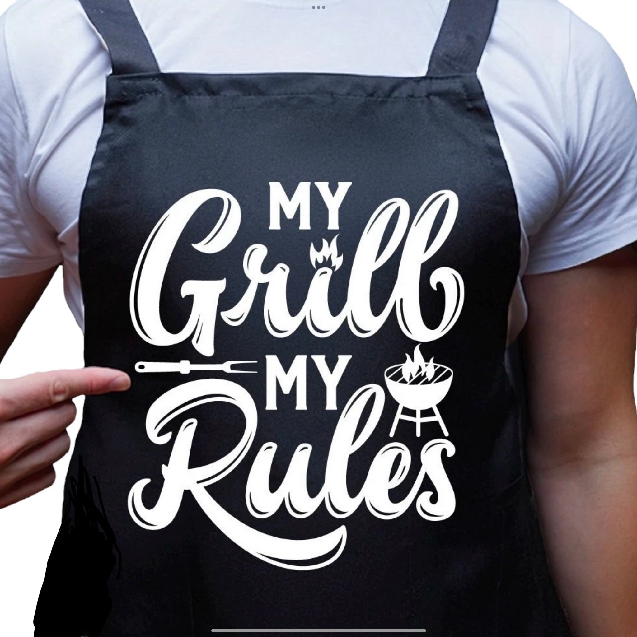 My grill my rules apron