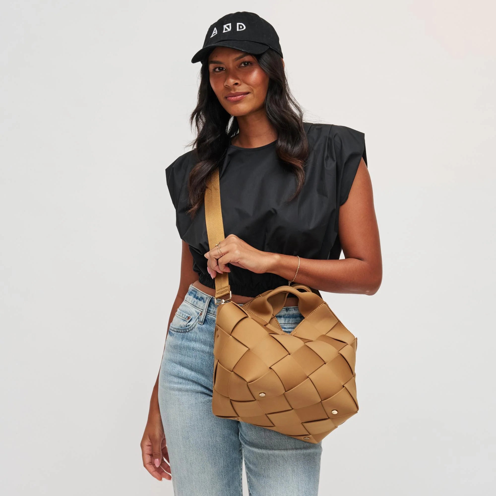 Woven Neoprene Tote - sand