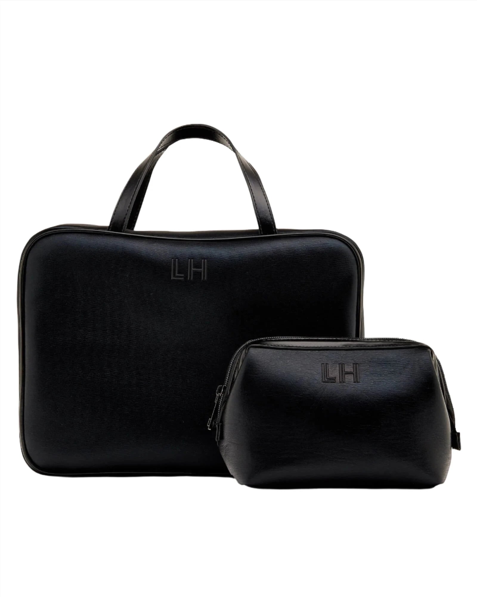 Neoprene Cosmetic Bag Set - Black