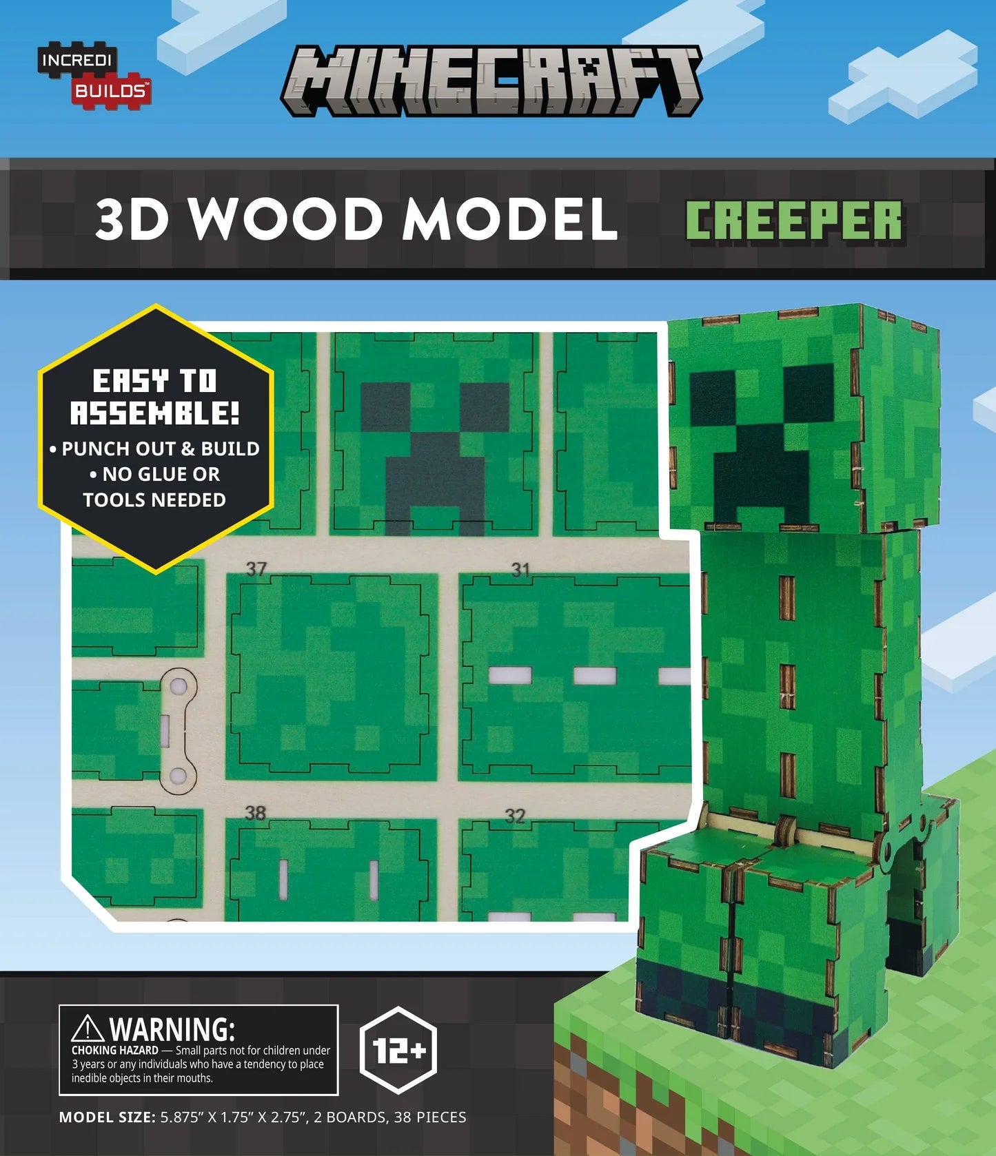 Minecraft 3D wood model