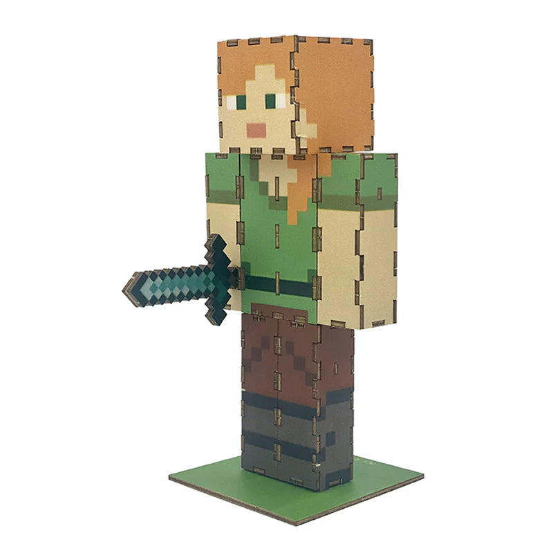 Minecraft 3D wood model