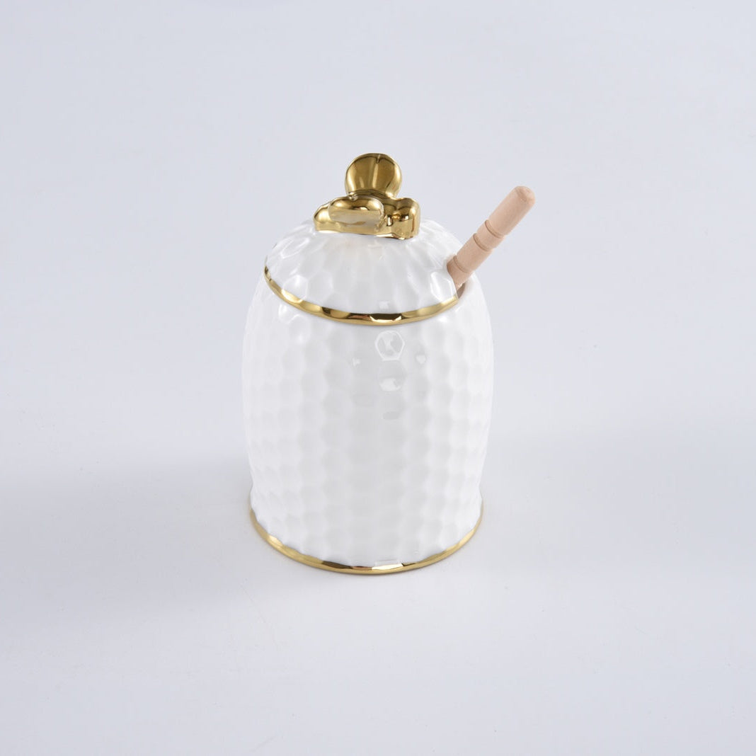 Pampa Bay Porcelain honey jar set