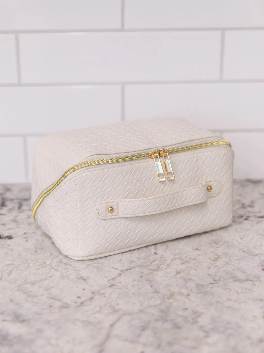 Large Capacity Cosmetic Bag - White