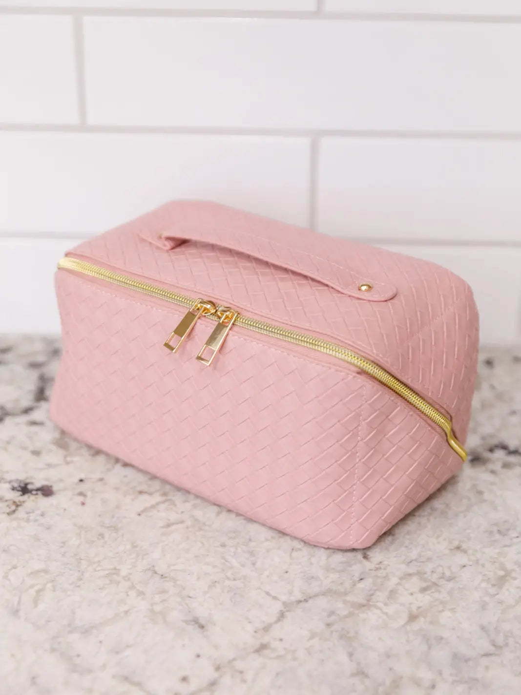 Large Capacity Cosmetic Bag - Pink