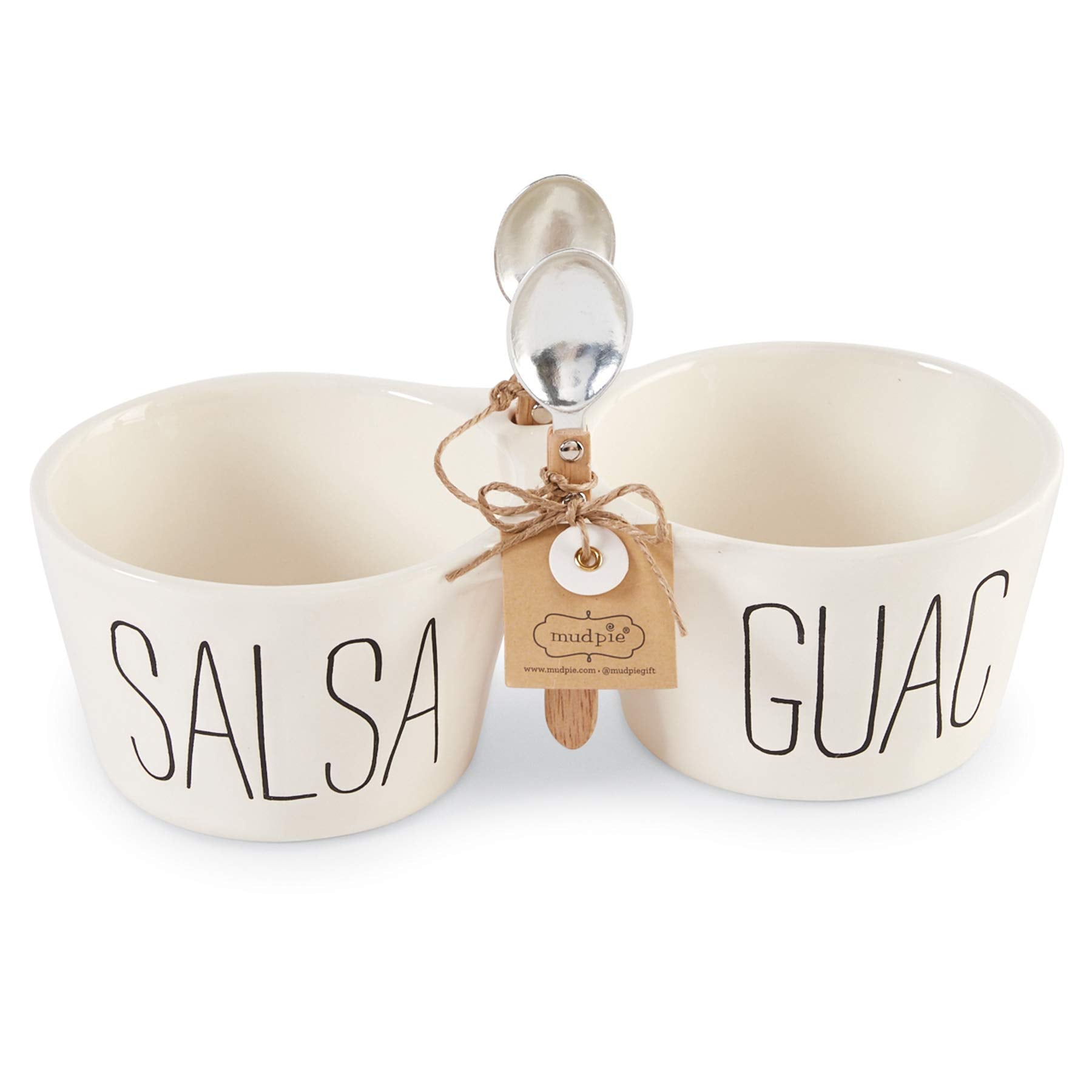 mudpie salsa and guac double dip set