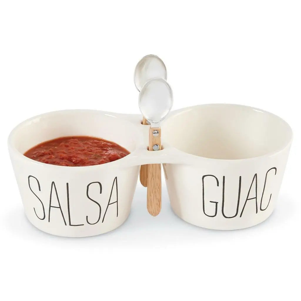 mudpie salsa and guac double dip set