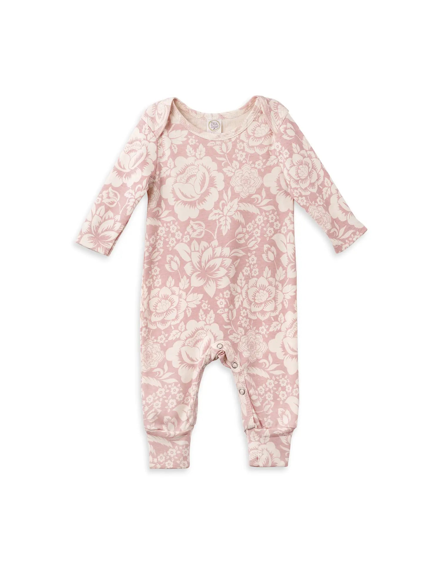 Vintage Rose Longsleeve romper (9-12M)