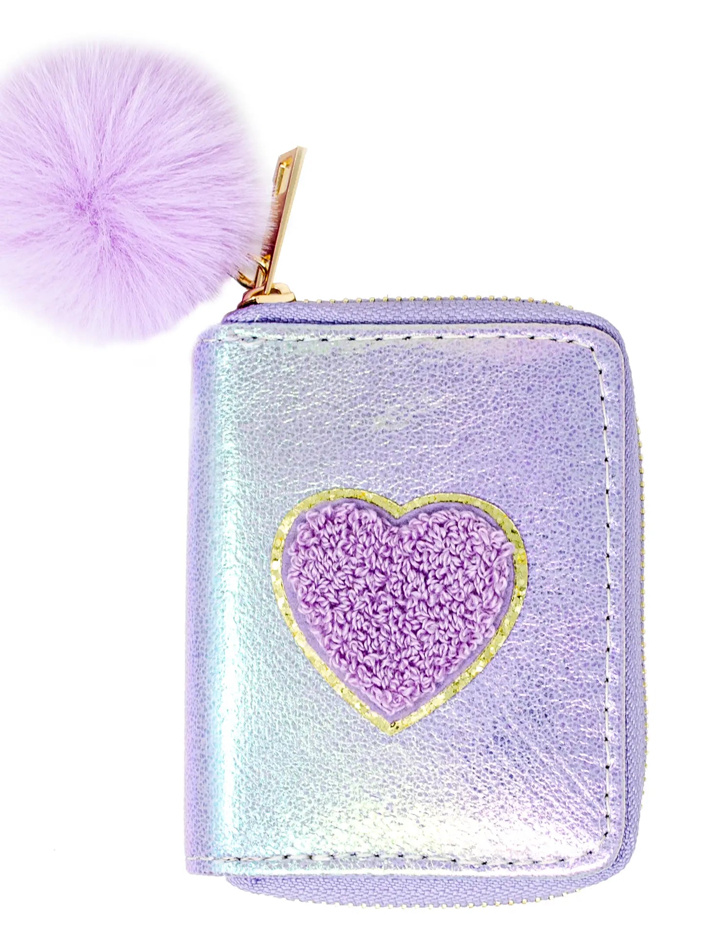 Shiny Heart Patch Wallet