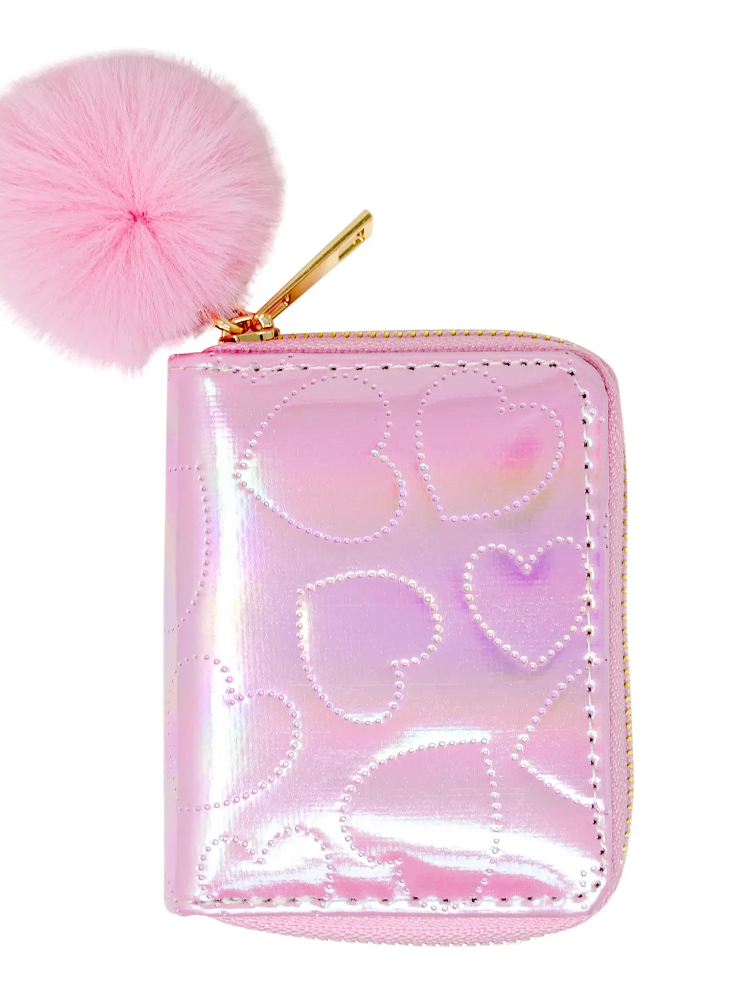 Shiny Dotted Heart Wallet