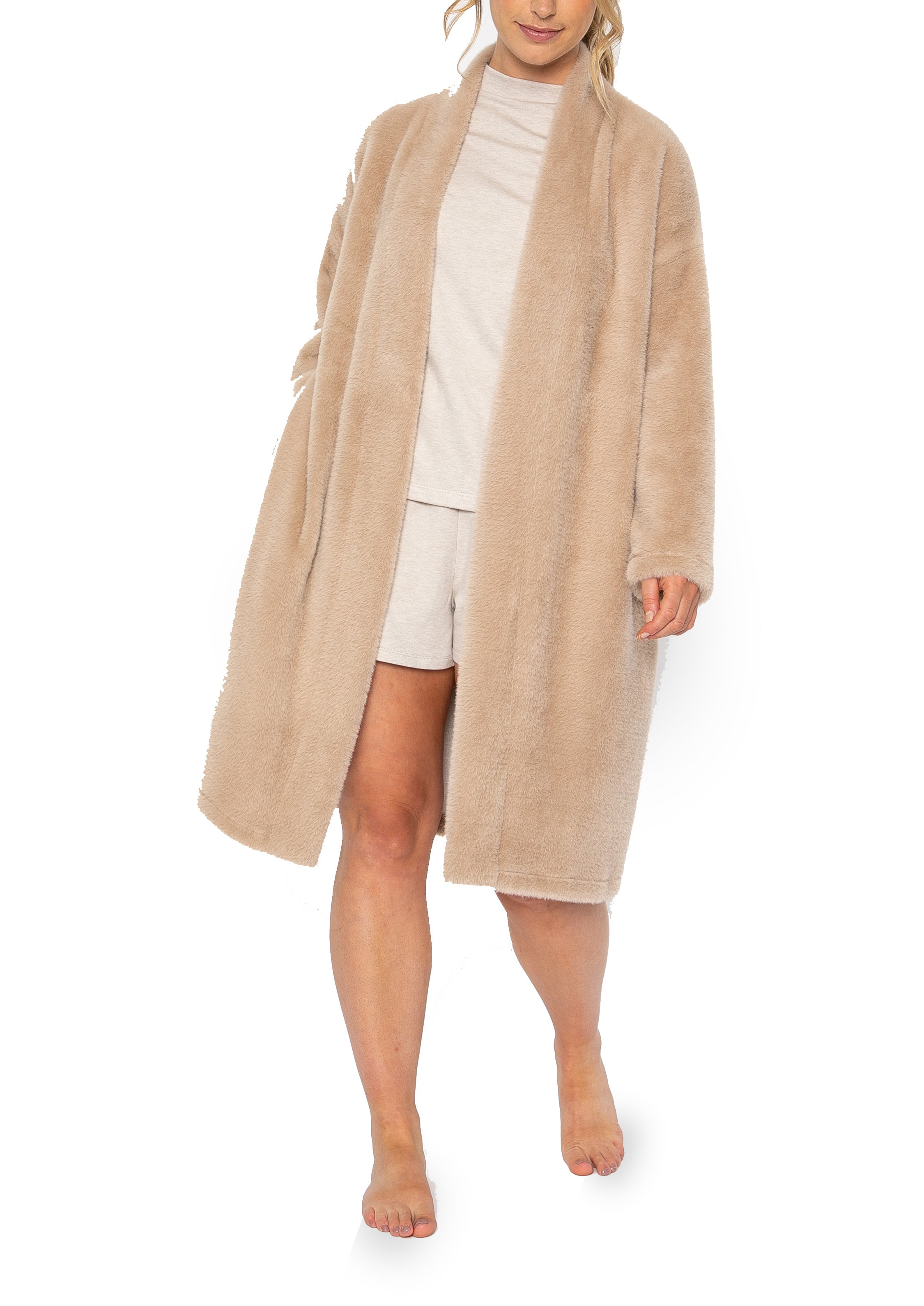 ROBE - FAUX FUR - MINK