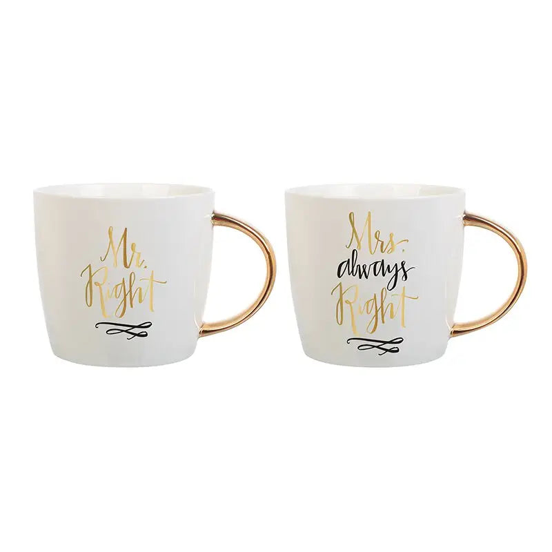 Mr. and Mrs. Ceramic Mugs