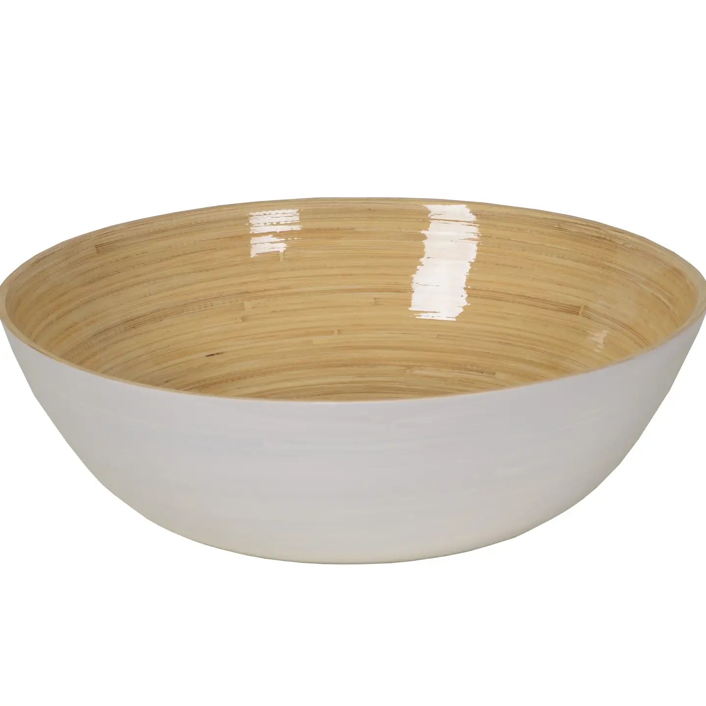 Bamboo Classic Bowl and Serving Set - white