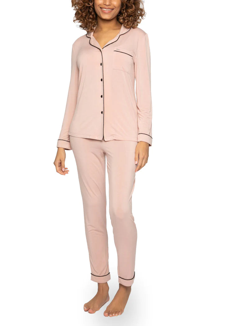 Pretty You London Bamboo - Ensemble pyjama (Rose)