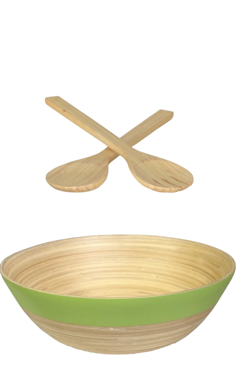 Bamboo Matte Bowl and Serving Set - Pastel Green