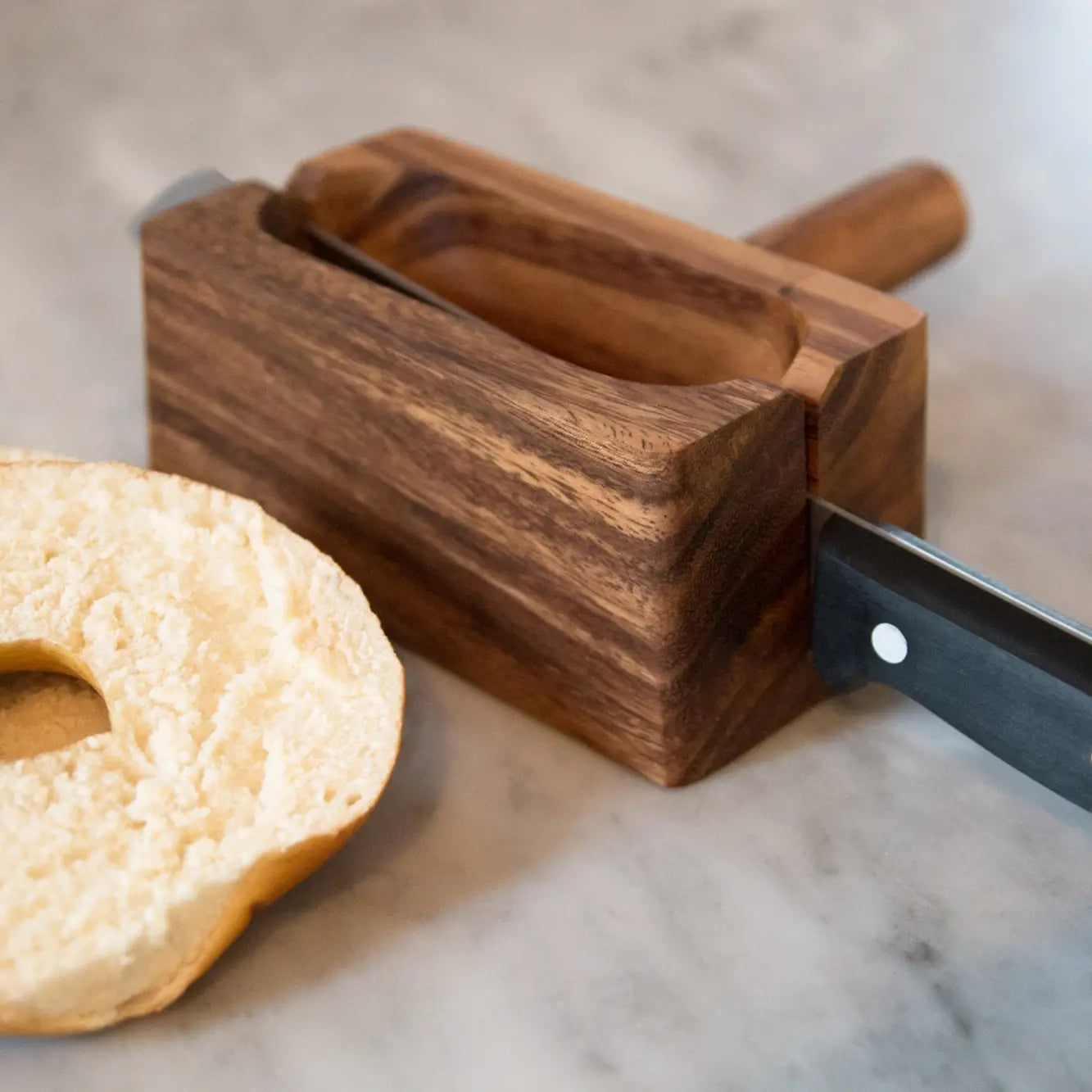 Ironwood Bagel Miter - Acacia Wood