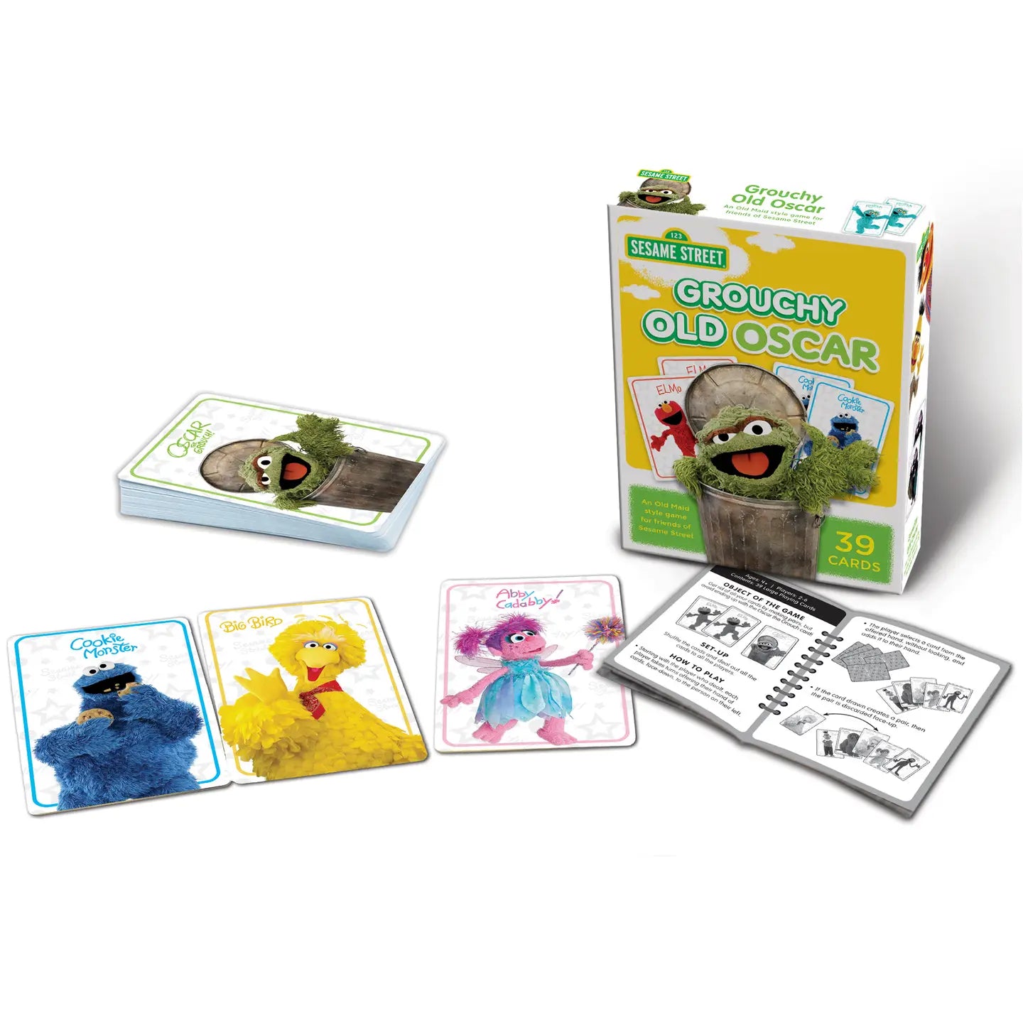 Sesame Street Grouchy Old Oscar Card Game