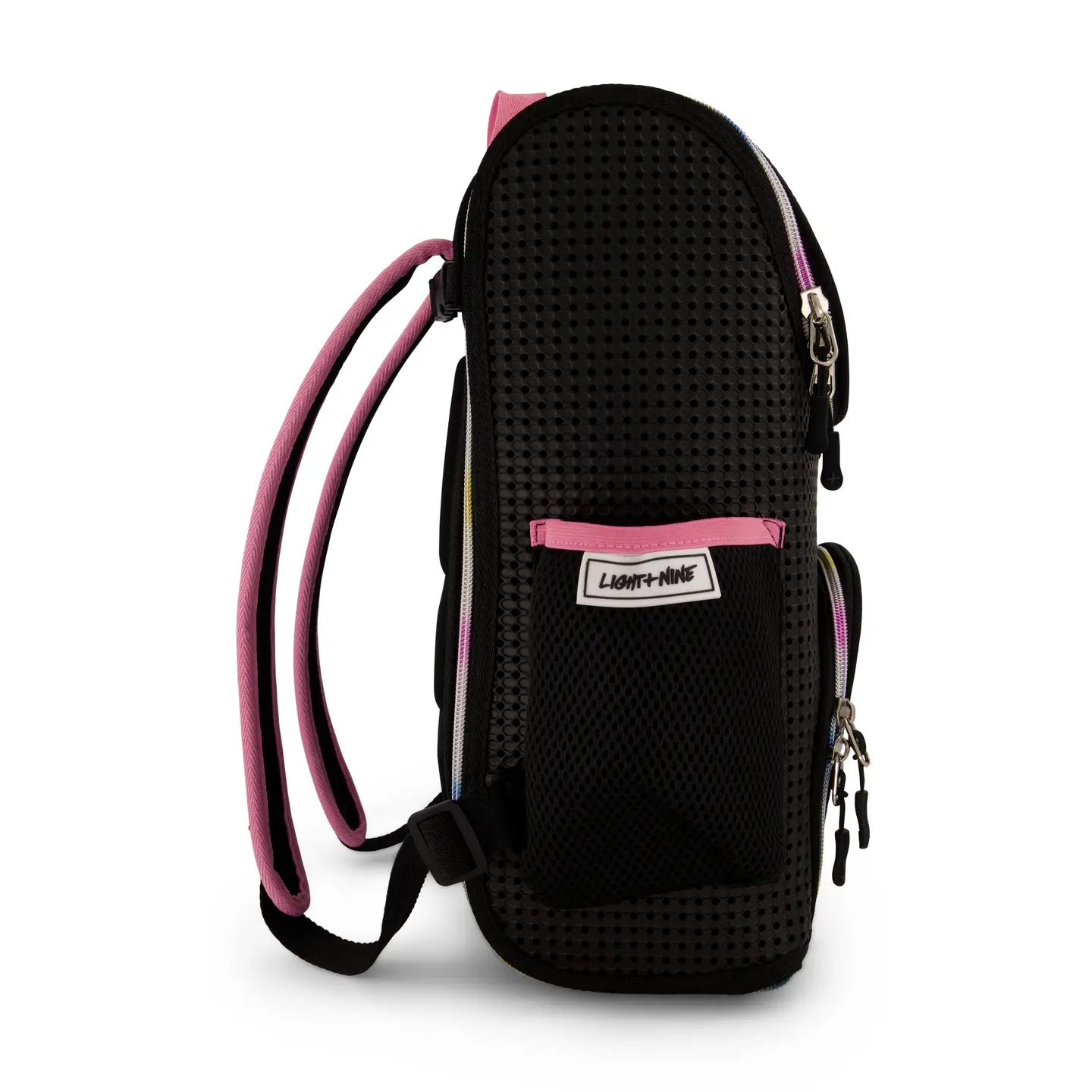 Student Backpack Rainbow Pink