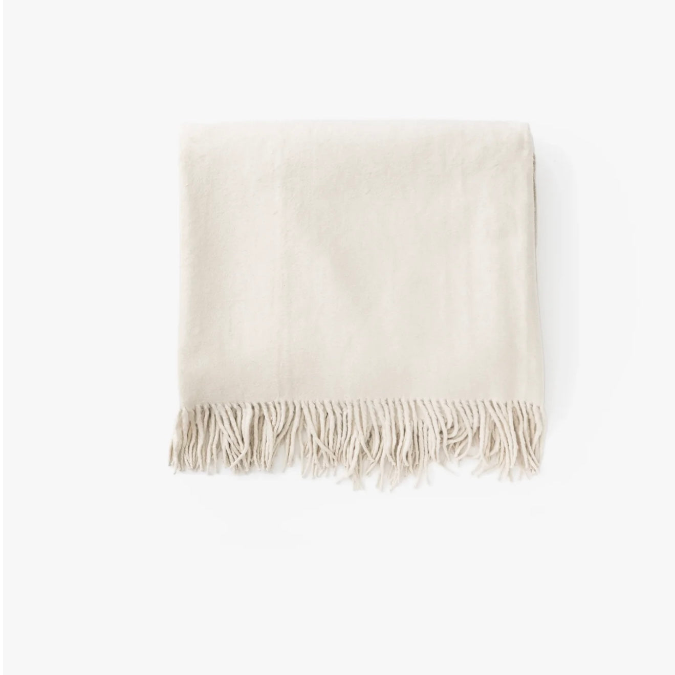 100% Silk Throw Blanket - ivory