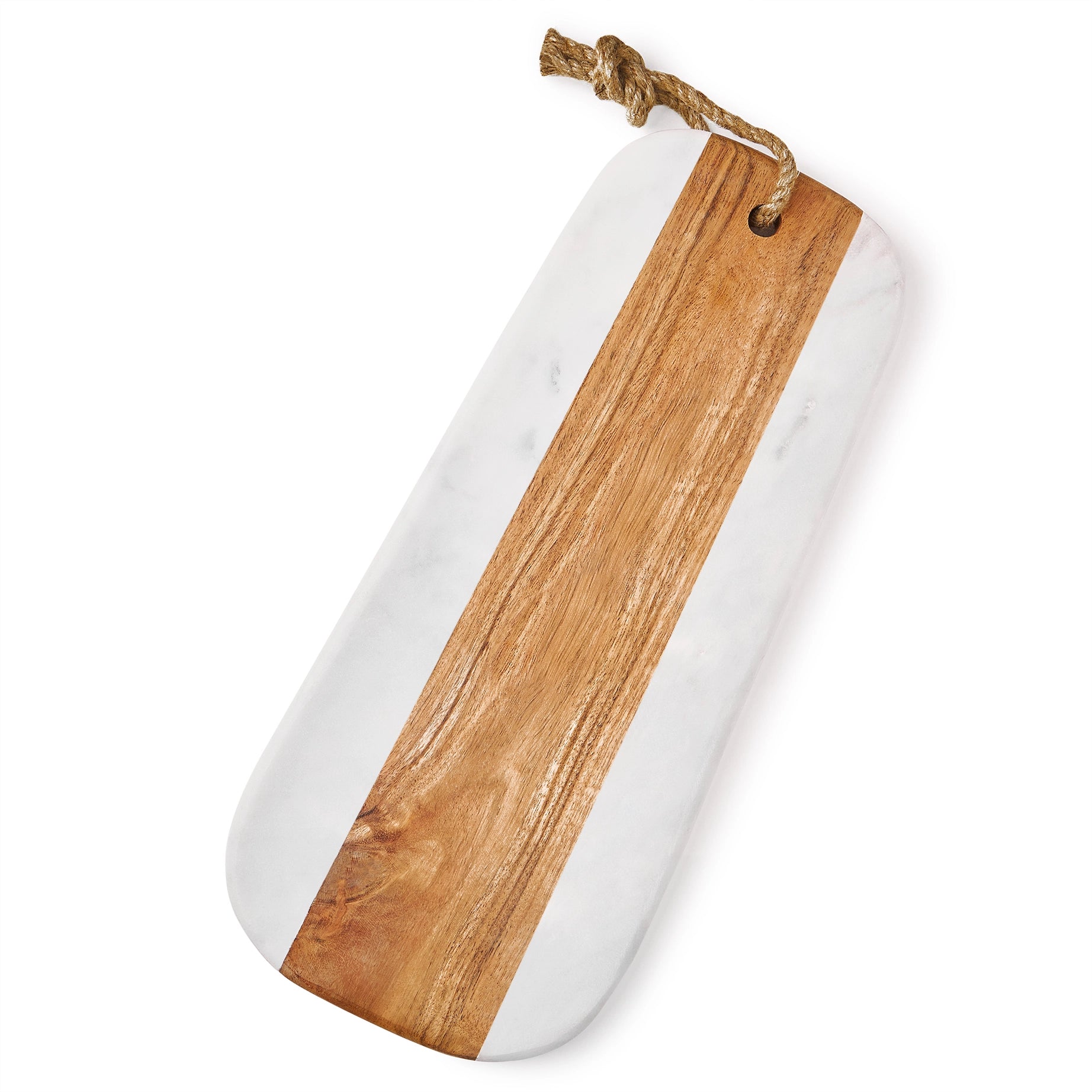 Marble & Wood Cutting Board - White