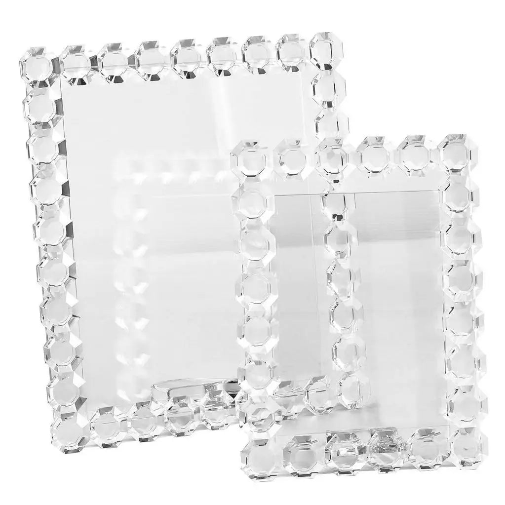 Octagon Crystal Picture Frame 5”x 7”