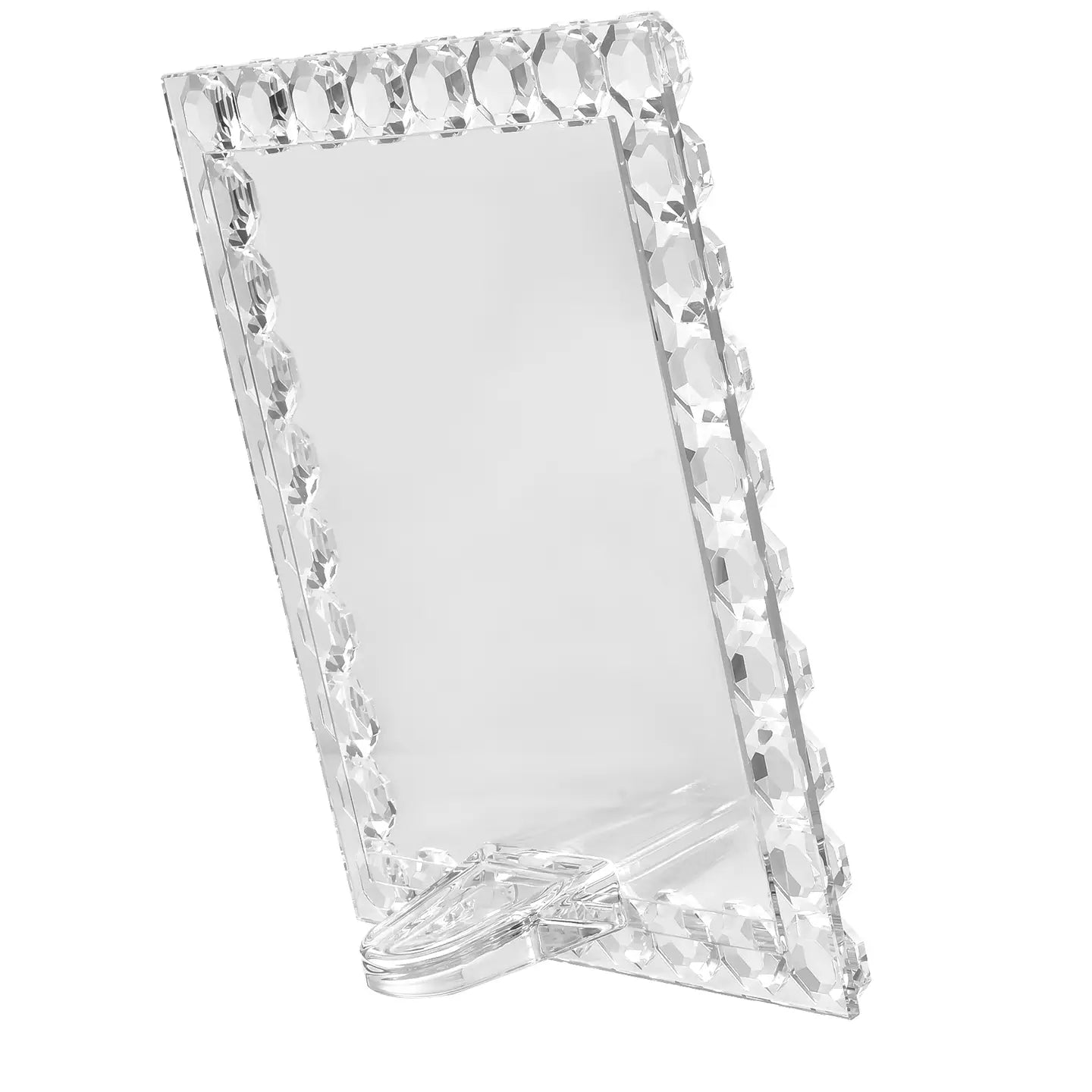 Octagon Crystal Picture Frame 5”x 7”