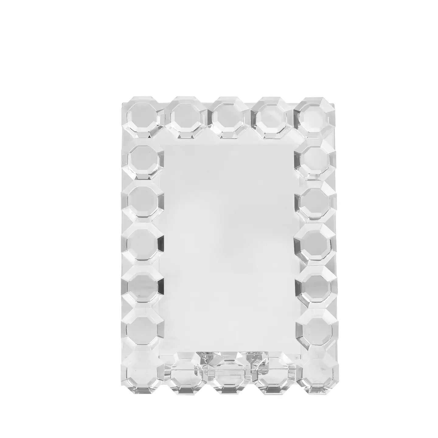 Octagon Crystal Picture Frame 4”x 6”