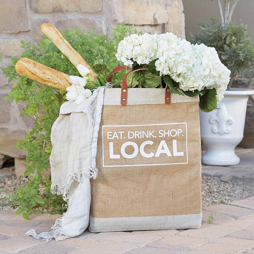 Farmer's Market Tote - Eat Drink Shop Local