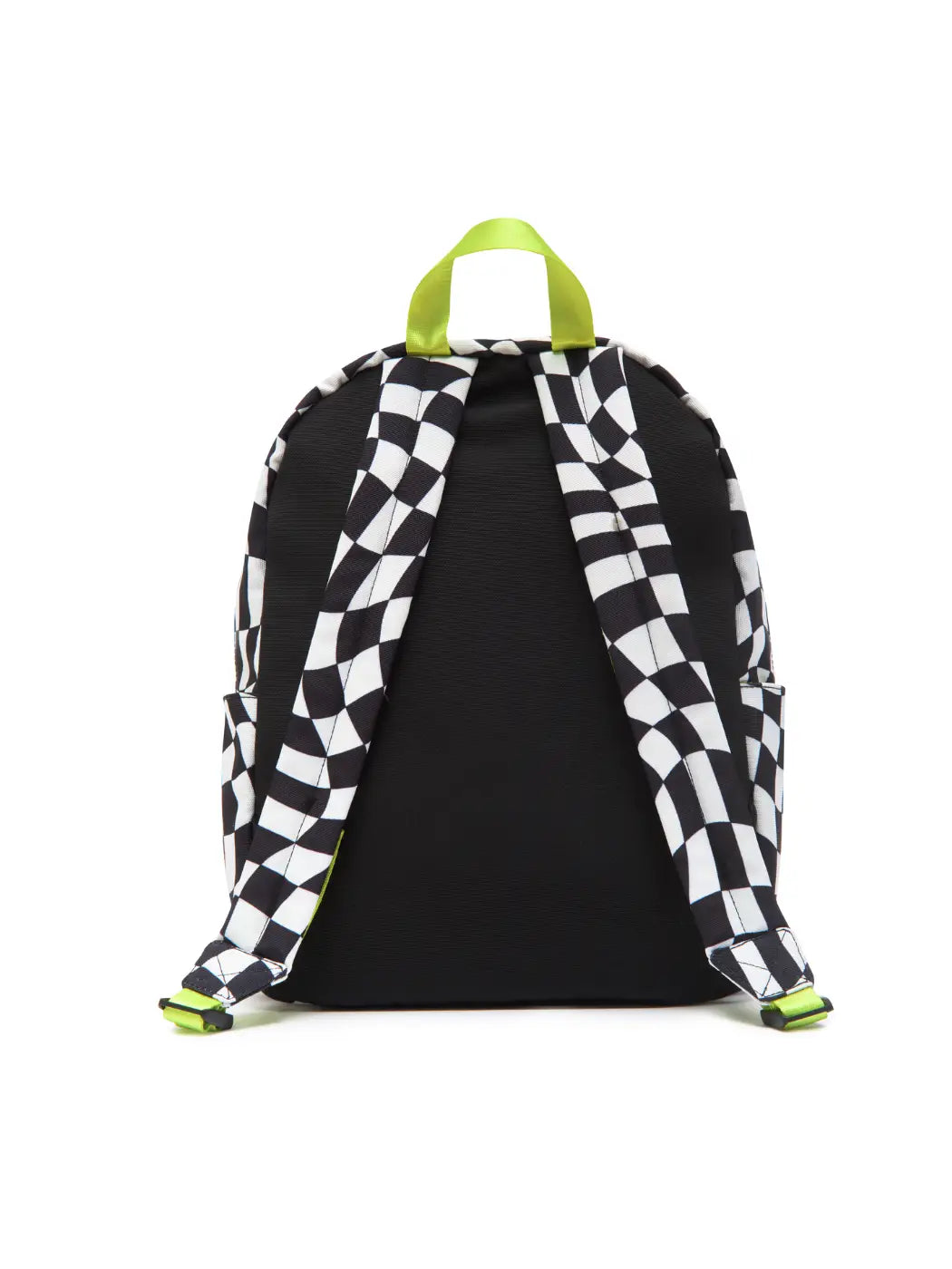 Checkered Kids Backpack with patches