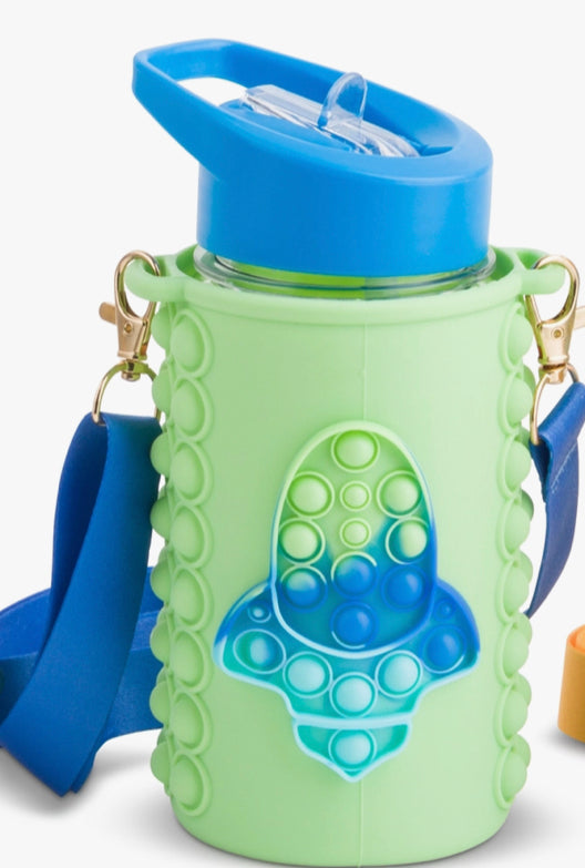 Bubble Water Bottle - Green/Blue