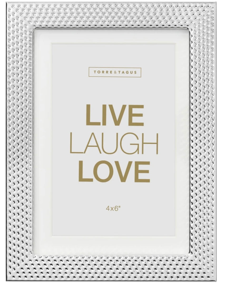 Slim Hammered Metal Matte Photo Frame - 4x6