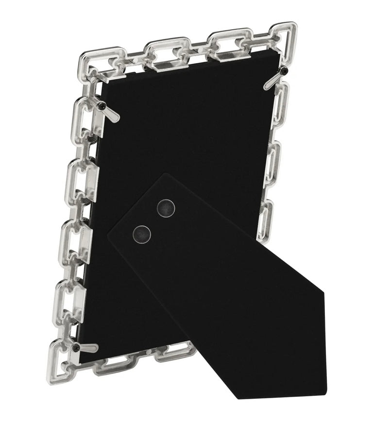 Picture Frame - Chain Link Silver Photo Frame - 4x6