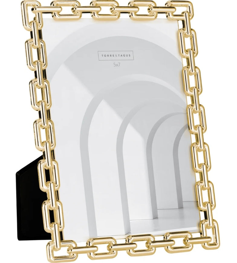 Picture Frame - Chain Link Gold - 5x7