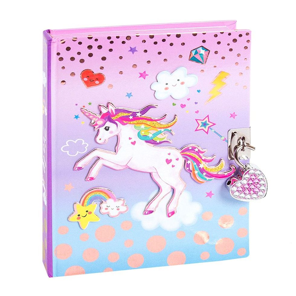 Diary with Lock & Keys, Unicorn