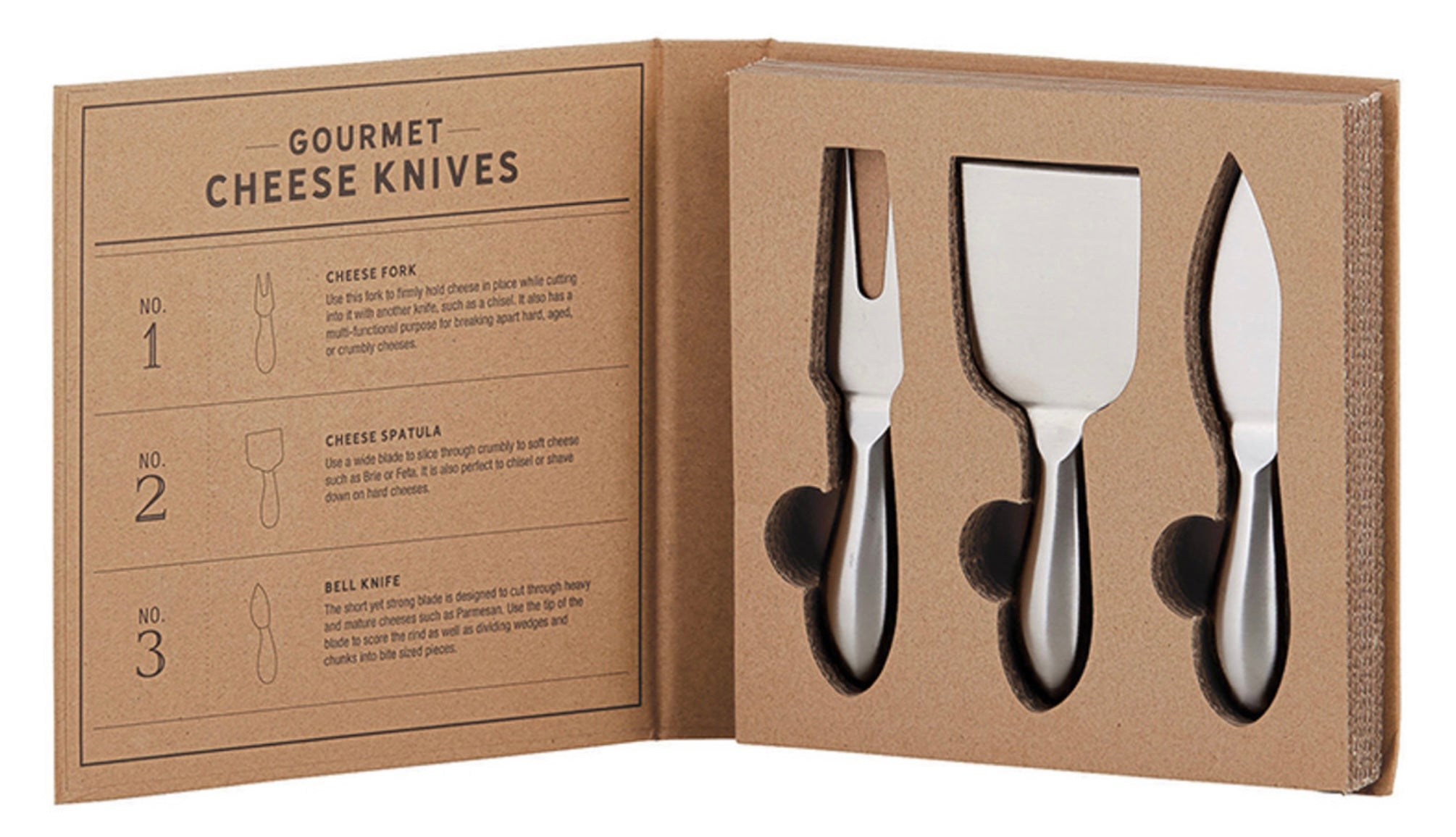 Gourmet Cheese Knives Book Box