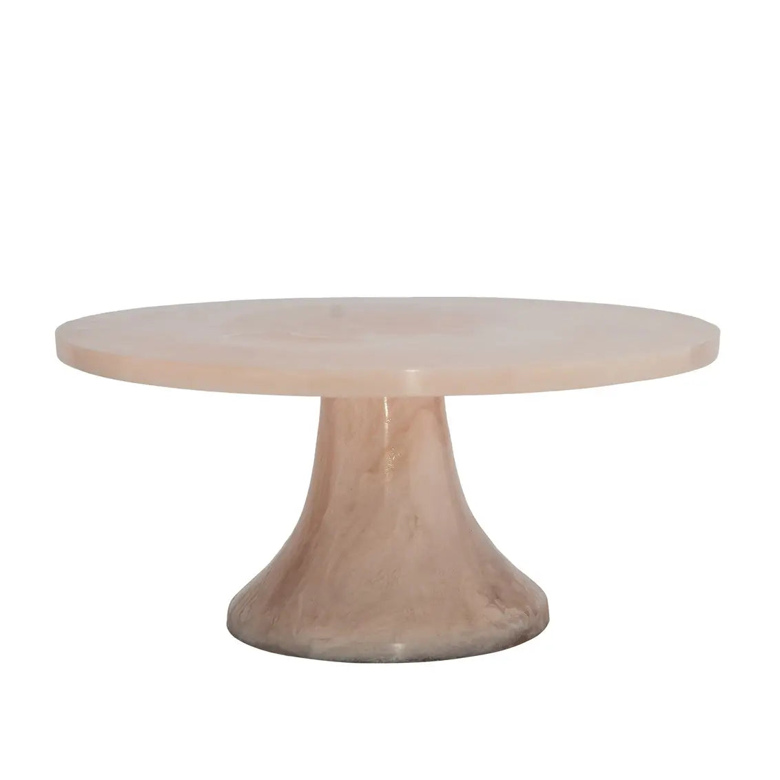 Radiant resin cake stand - blush