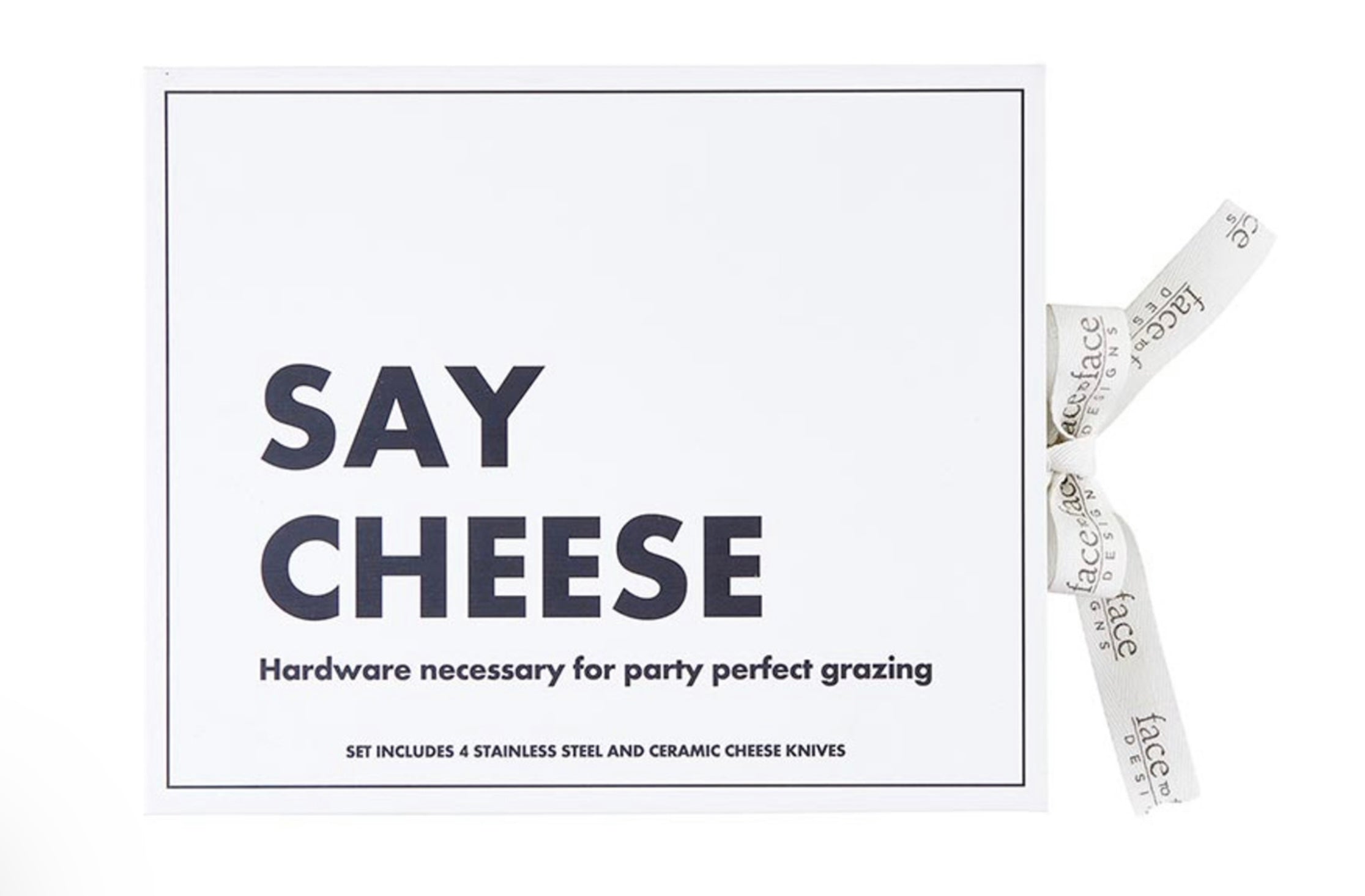 Ceramic Cheese Knives Book Box - Say Cheese