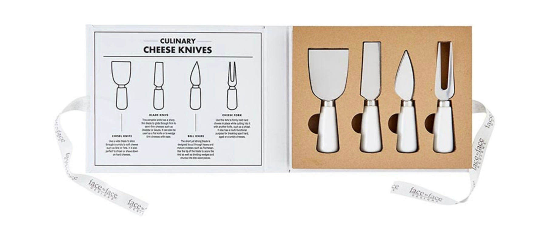 Ceramic Cheese Knives Book Box - Say Cheese