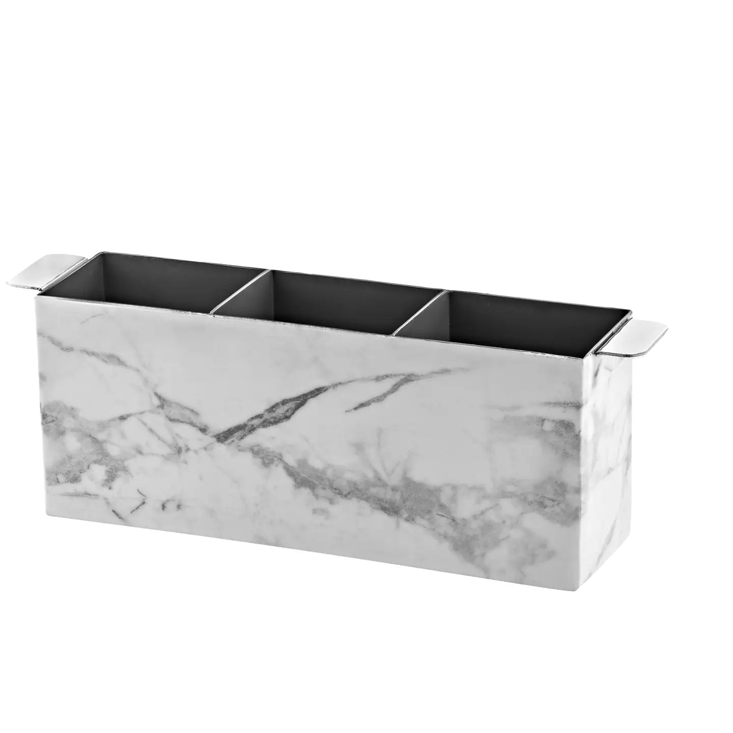 White Marble Flatware Caddy