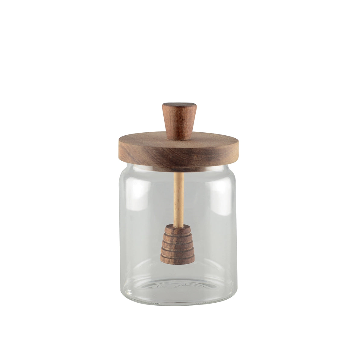 Glass Honey Jar with Wooden Lid