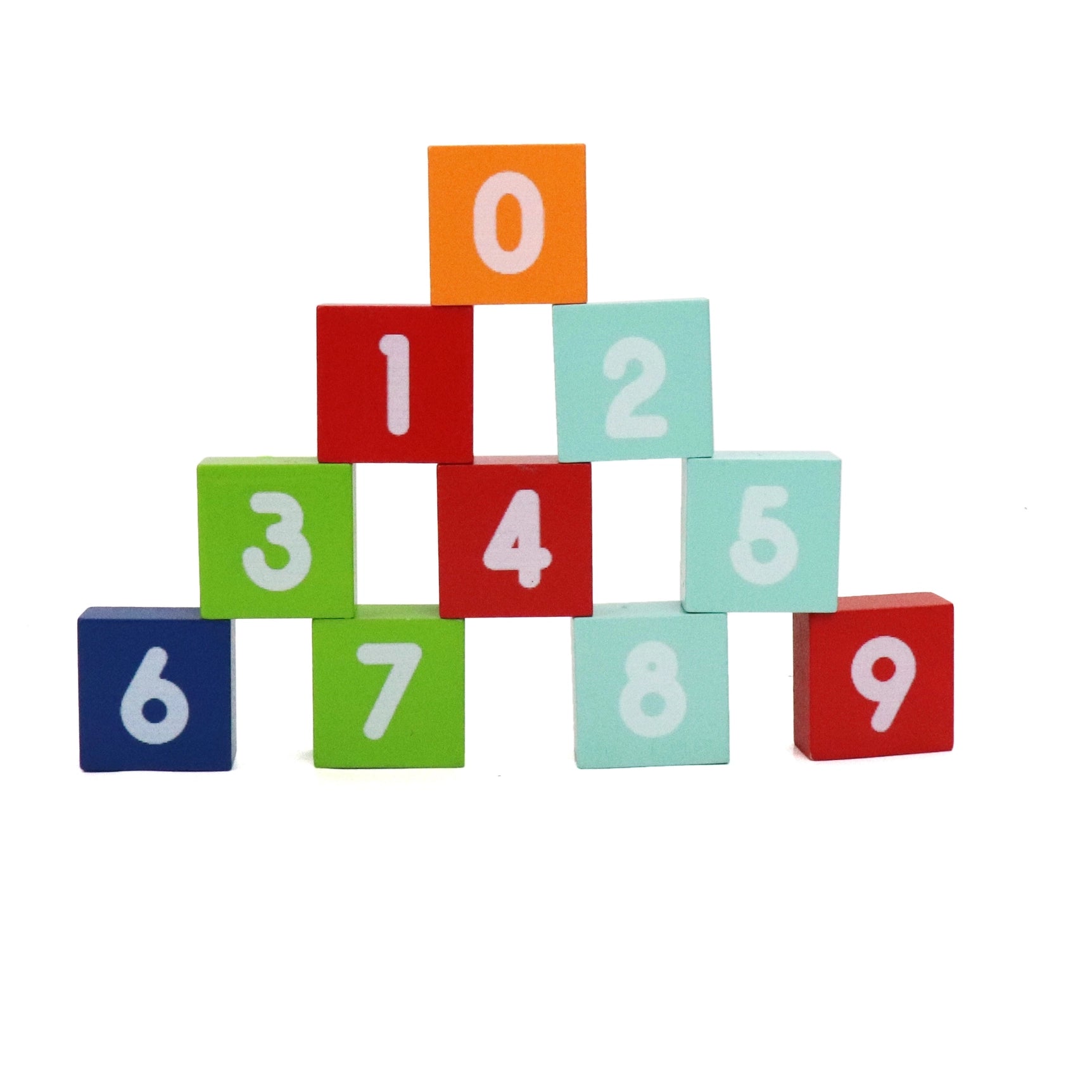 Count and Spell Block Set, 50-Piece Wooden Number and Letter Stacking Toy Kit