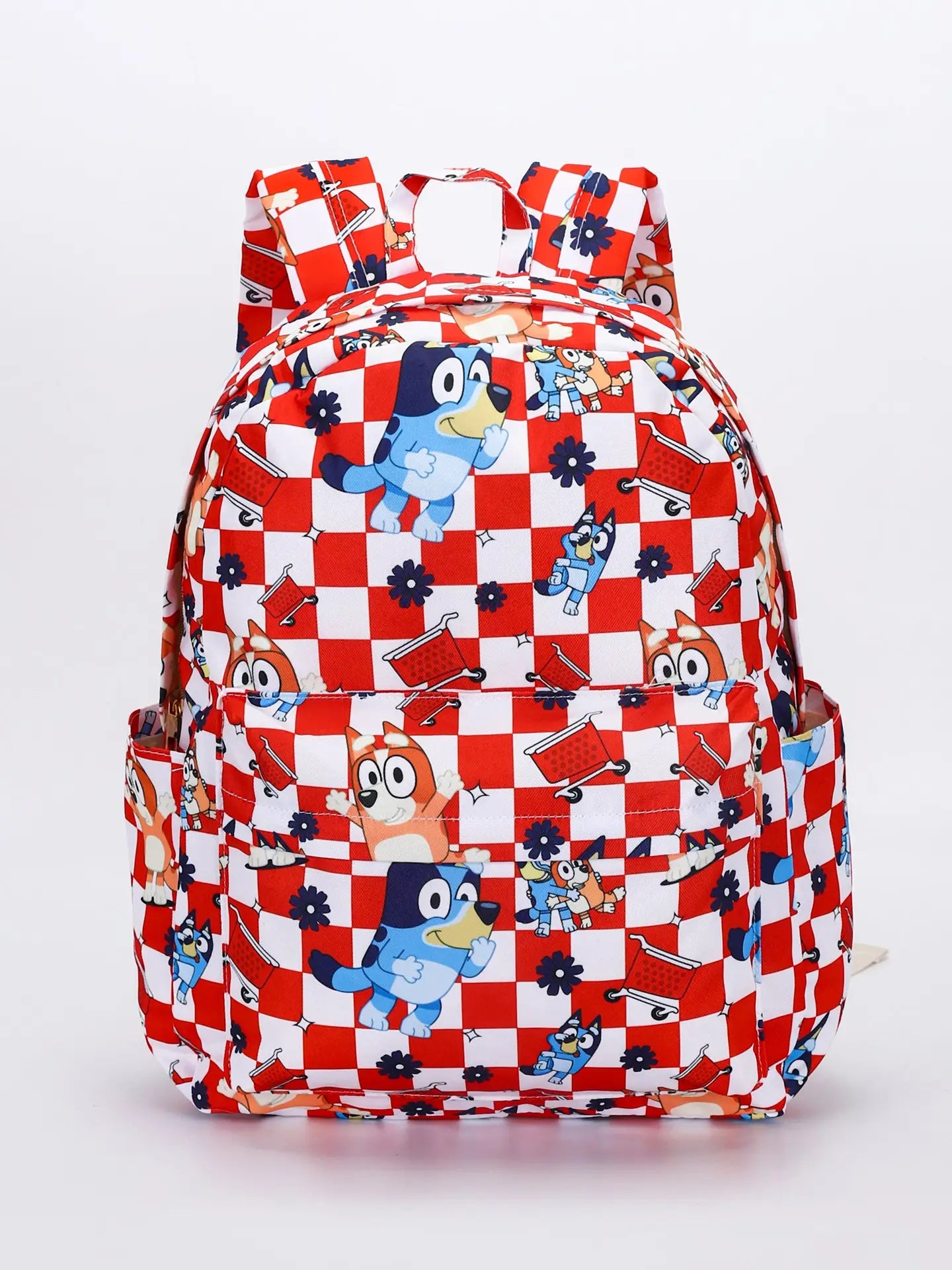 Red checkered dog Backpack