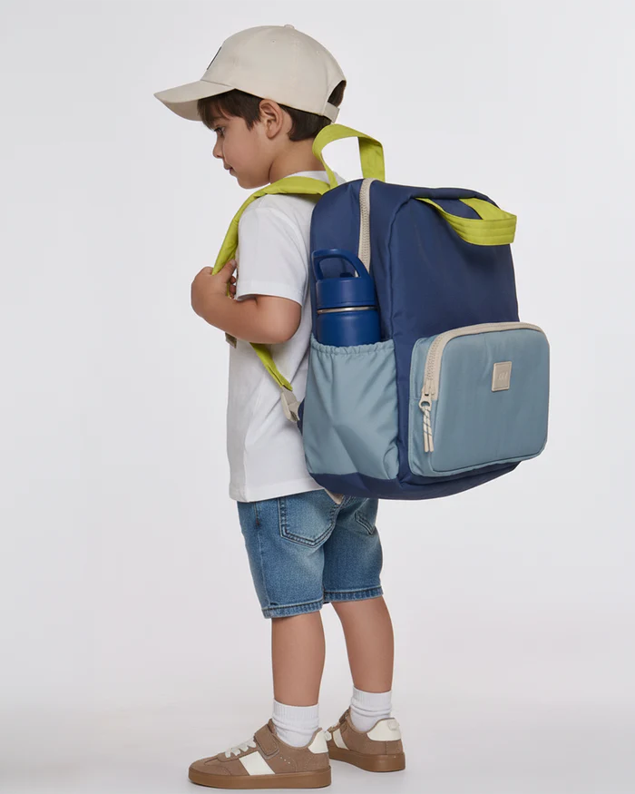 7AM personalized mini oxford backpack - mystic blue