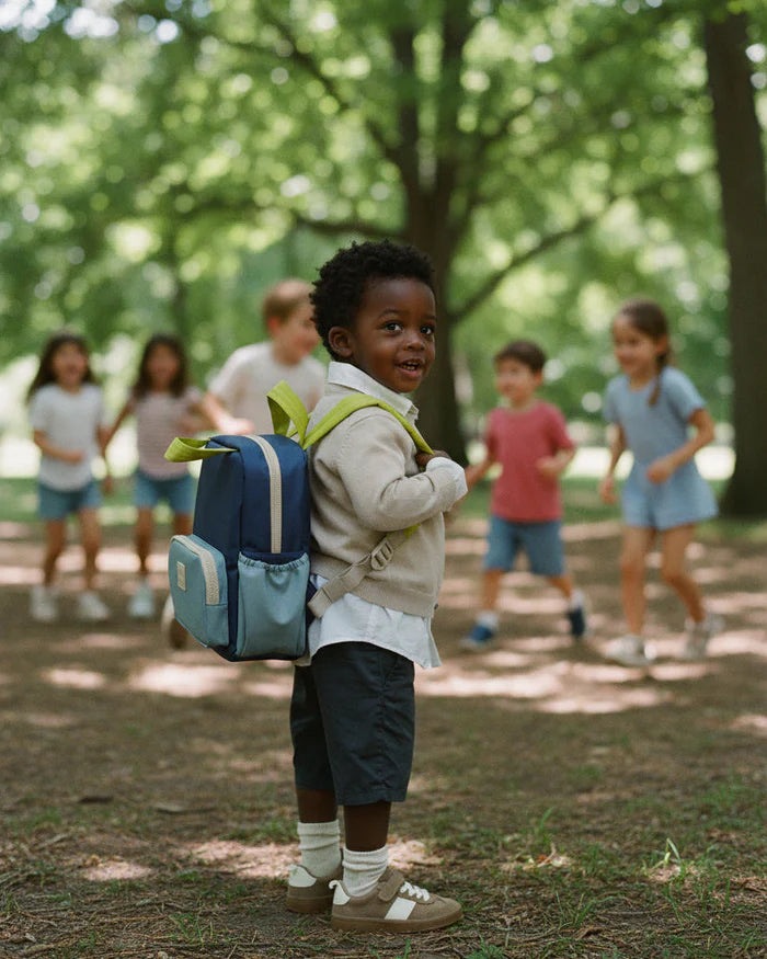 7AM personalized mini oxford backpack - mystic blue