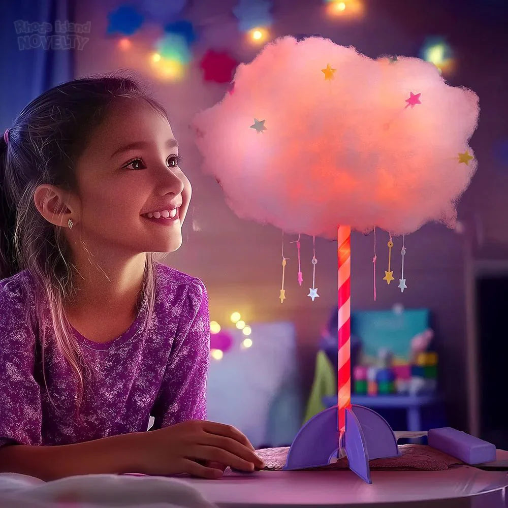 Make your own fluffy cloud light
